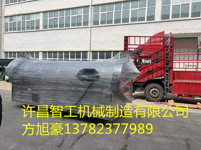 許昌智工四米電磁流水線炒貨設備發貨江蘇